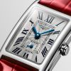 Montre Longines Dolcevita Cadran Argenté "flinqué" Bracelet Alligator