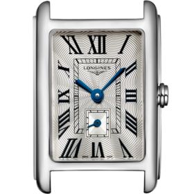 Montre Longines Dolcevita Cadran Argenté "flinqué" Bracelet Alligator