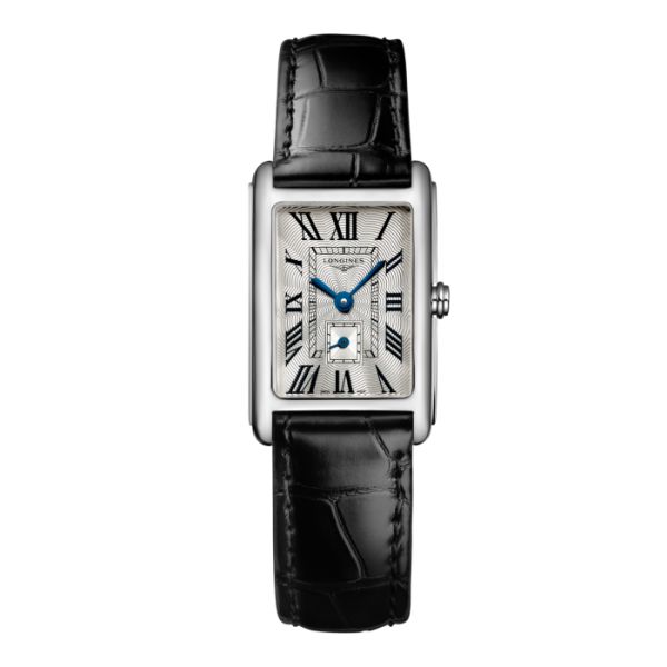 Montre Longines Dolcevita Cadran Argenté "flinqué" Bracelet Alligator