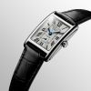 Montre Longines Dolcevita Cadran Argenté "flinqué" Bracelet Alligator