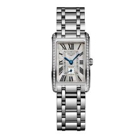 Montre Longines Dolcevita Cadran Argenté "flinqué" Bracelet Acier