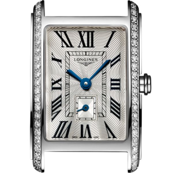 Montre Longines Dolcevita Cadran Argenté "flinqué" Bracelet Alligator