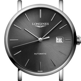 Montre Longines Elegant Collection Cadran Gris soleillé Bracelet Acier