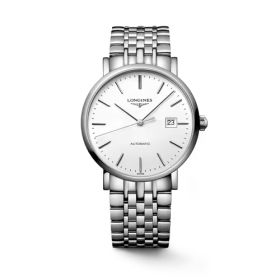 Montre Longines Elegant Collection Cadran Blanc mat Bracelet Acier