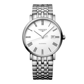 Montre Longines Elegant Collection Cadran Blanc mat Bracelet Acier