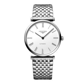 Montre La Grande Classique De Longines Cadran Blanc Bracelet Acier