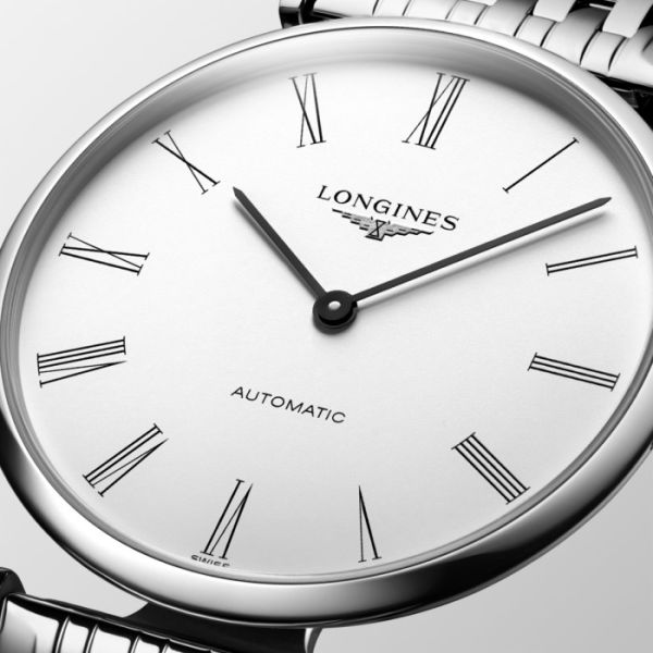 Montre La Grande Classique De Longines Cadran Blanc Bracelet Acier