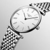 Montre La Grande Classique De Longines Cadran Blanc Bracelet Acier