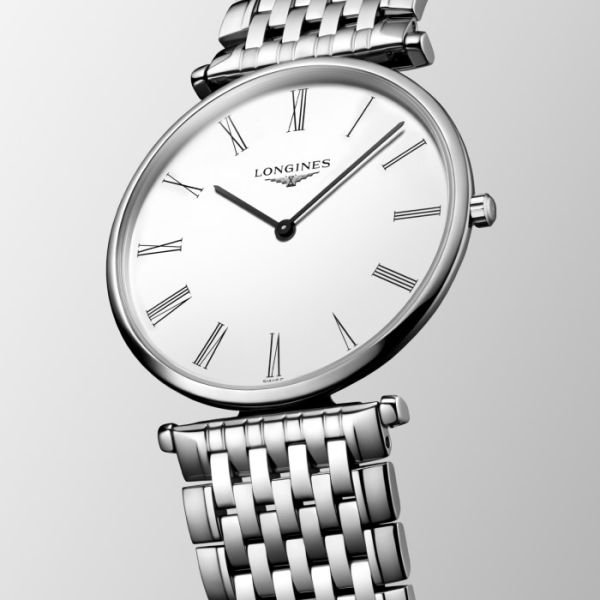 Montre La Grande Classique De Longines Cadran Blanc Bracelet Acier