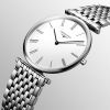 Montre La Grande Classique De Longines Cadran Blanc Bracelet Acier