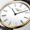 Montre La Grande Classique De Longines Cadran Blanc Bracelet Alligator