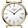 Montre La Grande Classique De Longines Cadran Blanc Bracelet Alligator