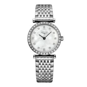 Montre La Grande Classique De Longines Cadran Nacre blanche Bracelet Acier