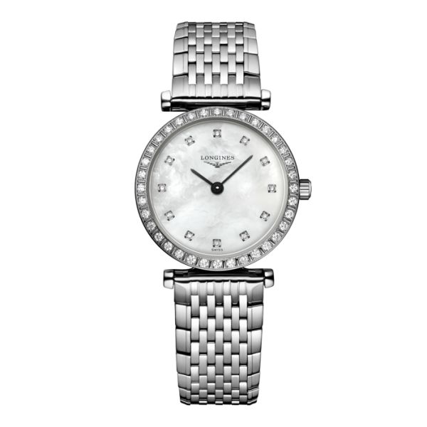 Montre La Grande Classique De Longines Cadran Nacre blanche Bracelet Acier