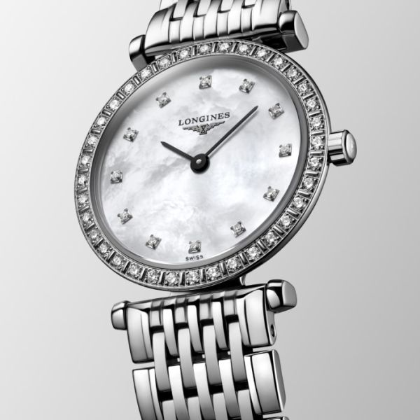 Montre La Grande Classique De Longines Cadran Nacre blanche Bracelet Acier