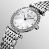 Montre La Grande Classique De Longines Cadran Nacre blanche Bracelet Acier