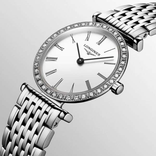 Montre La Grande Classique De Longines Cadran Blanc Bracelet Acier