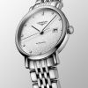 Montre Longines Elegant Collection Cadran Striped Silver Bracelet Acier