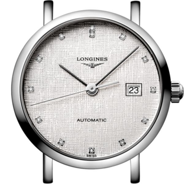 Montre Longines Elegant Collection Cadran Striped Silver Bracelet Acier