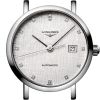 Montre Longines Elegant Collection Cadran Striped Silver Bracelet Acier