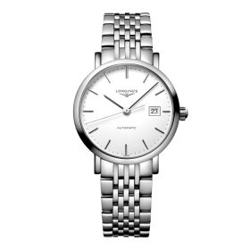 Montre Longines Elegant Collection Cadran Blanc mat Bracelet Acier