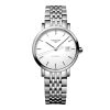 Montre Longines Elegant Collection Cadran Blanc mat Bracelet Acier