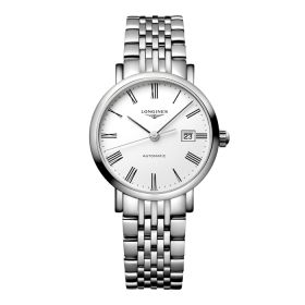 Montre Longines Elegant Collection Cadran Blanc mat Bracelet Acier
