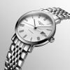 Montre Longines Elegant Collection Cadran Blanc mat Bracelet Acier