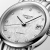 Montre Longines Elegant Collection Cadran Striped Silver Bracelet Acier