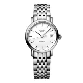 Montre Longines Elegant Collection Cadran Blanc mat Bracelet Acier