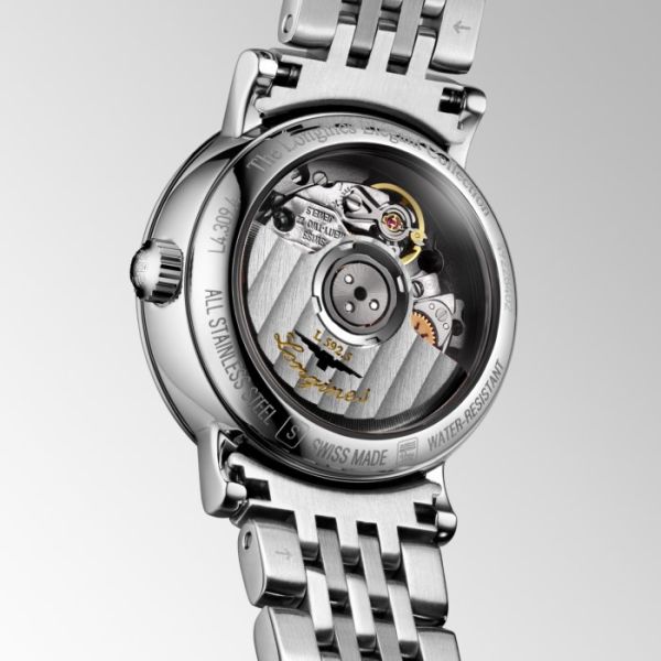 Montre Longines Elegant Collection Cadran Blanc mat Bracelet Acier