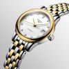 Montre Flagship Cadran Blanc mat Bracelet Acier et PVD jaune