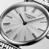 Montre La Grande Classique De Longines Cadran Argenté "flinqué" Bracelet Acier