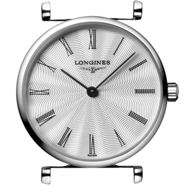 Montre La Grande Classique De Longines Cadran Argenté "flinqué" Bracelet Acier