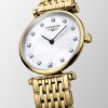 Montre La Grande Classique De Longines Cadran Nacre blanche Bracelet PVD jaune