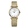 Montre La Grande Classique De Longines Cadran Nacre blanche Bracelet Acier et PVD jaune