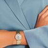 Montre La Grande Classique De Longines Cadran Nacre blanche Bracelet Acier et PVD jaune