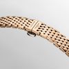 Montre La Grande Classique De Longines Cadran Nacre blanche Bracelet Revêtement PVD rouge