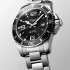 Montre Hydroconquest Cadran Noir soleillé Bracelet Acier