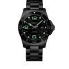 Montre Hydroconquest Cadran Noir soleillé Bracelet Acier