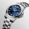 Montre Longines Conquest Cadran Bleu soleillé Bracelet Acier
