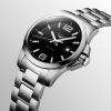 Montre Longines Conquest Cadran Noir soleillé Bracelet Acier