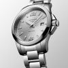 Montre Longines Conquest Cadran Argenté "soleil" Bracelet Acier