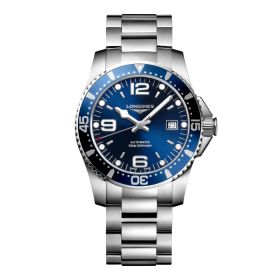 Montre Longines Hydroconquest Cadran Bleu soleillé Bracelet Acier