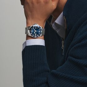 Montre Longines Hydroconquest Cadran Bleu soleillé Bracelet Acier