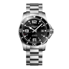 Montre Longines HydroconquestCadran Noir soleillé Bracelet Acier
