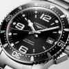 Montre Longines HydroconquestCadran Noir soleillé Bracelet Acier