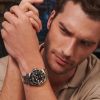 Montre Longines Hydroconquest Cadran Noir soleillé Bracelet Acier et PVD jaune