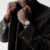 Montre Longines Master Collection Cadran Argenté "grain d'orge" Bracelet Alligator