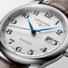 Montre Longines Master Collection Cadran Argenté "grain d'orge" Bracelet Alligator